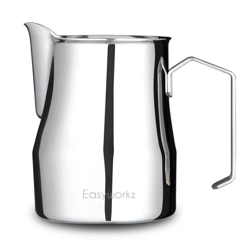 Easyworkz Espresso Steaming Pitcher Stainless Steel 15 oz Coffee Frothing Picther Milk Jug Cappuccino Latte Art Cup - Image 1